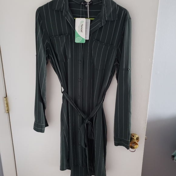 NWT Velvet Heart Dress Green XS - Picture 1 of 3